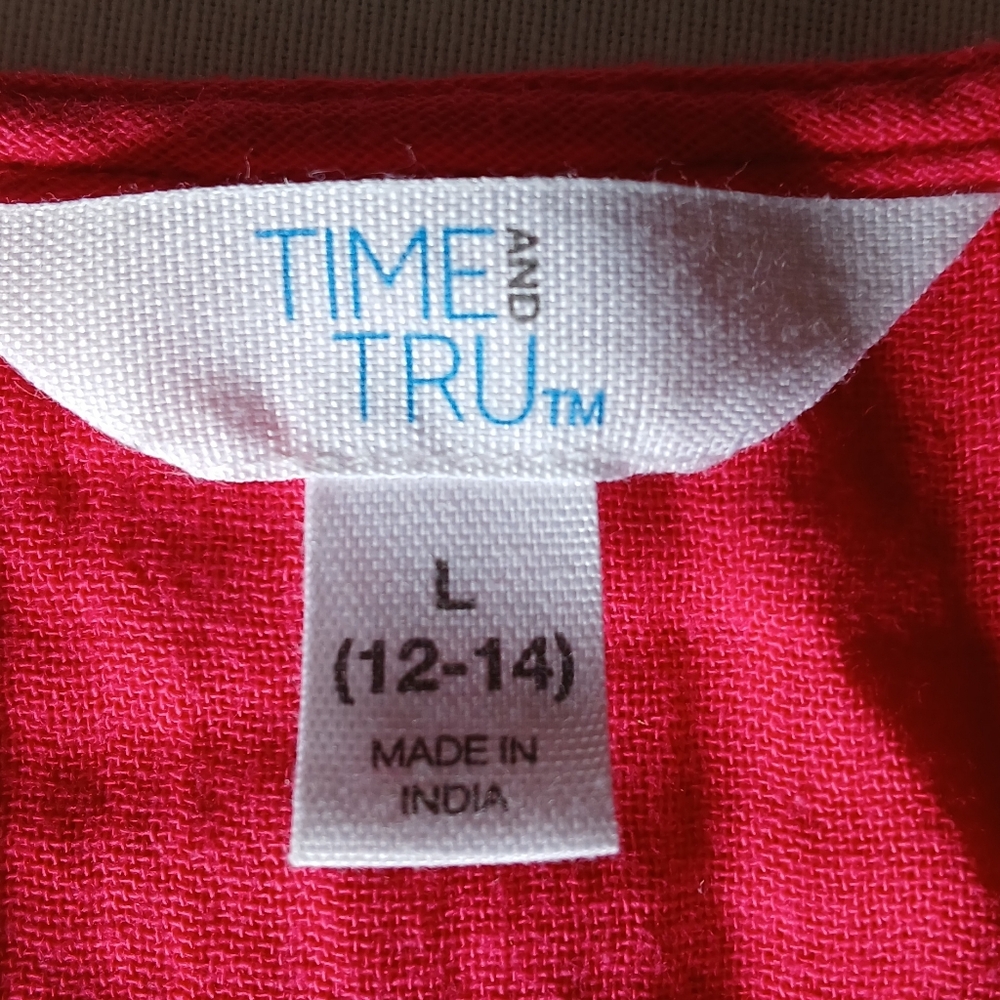 Time and Tru Color Pink Dress - Picture 3 of 4